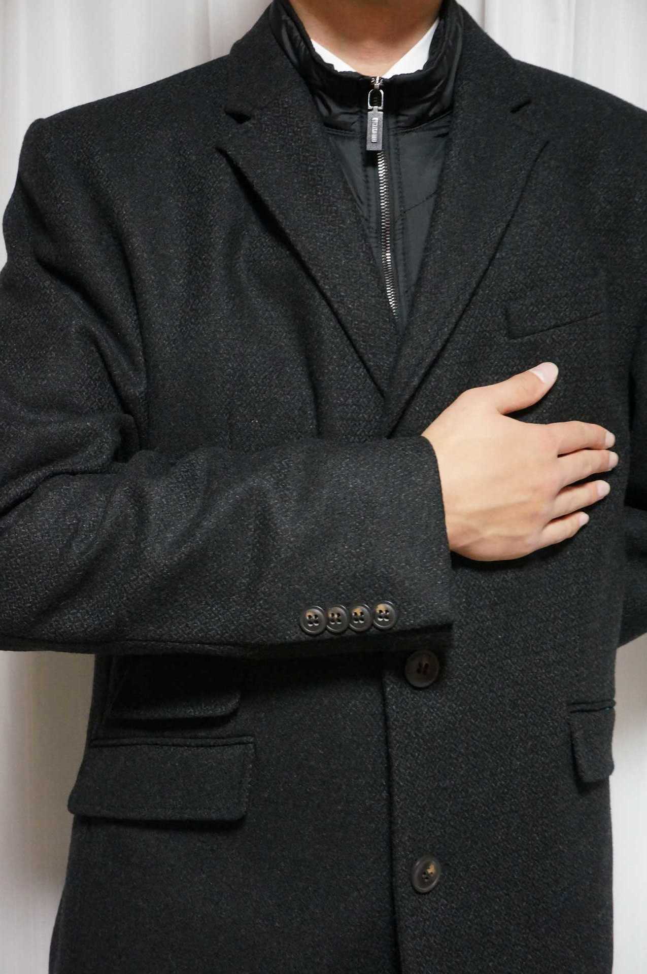 長身スリム用コート: 男性長身細身の方のファッション
